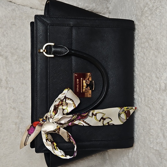 Michael Kors Tina Saffiano Leather Messenger Handbag - Picture 1 of 11